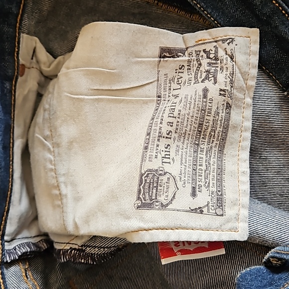 Levi's original button fly 501 jeans straight leg size 38x34 - Picture 9 of 10